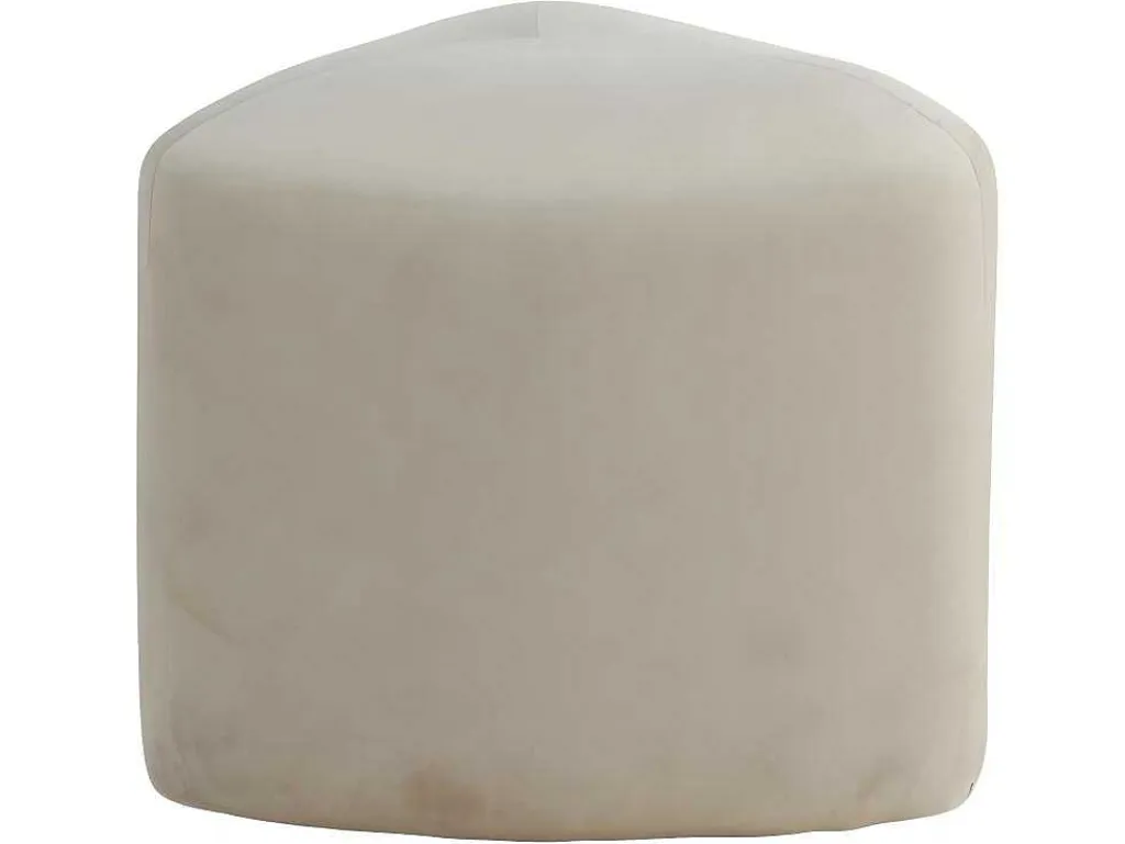 Peg Poef, Hocker O46Cm Velours Wit.-Venture Home Sale