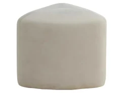 Peg Poef, Hocker O46Cm Velours Wit.-Venture Home Sale