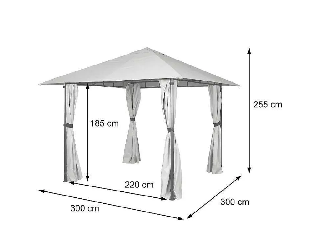 Pergola Mcw-J63, Antraciet-Vente-unique Outlet