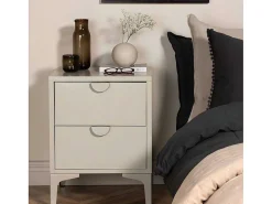 Piring Nachtkastje 2 Laden Beige.-Venture Home