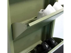 Pisa Schoenenkast Groen Metaal Met 4 Vakken.-Vente-unique Clearance