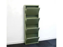 Pisa Schoenenkast Groen Metaal Met 4 Vakken.-Vente-unique Clearance