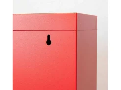 Pisa Schoenenkast Rood Metaal Met 9 Vakken.-Vente-unique Online