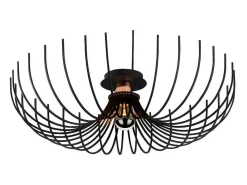 Plafondlamp Aspendos - D.56 X H. 16 Cm - Zwart-Vente-unique