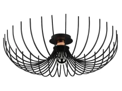 Plafondlamp Aspendos - D.56 X H. 16 Cm - Zwart-Vente-unique