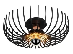 Plafondlamp Aspendos - D.36 X H. 12 Cm - Zwart-Vente-unique Outlet