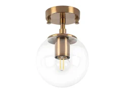 Plafondlamp Van Metaal Met Bol -D. 15 Cm X H. 23 Cm - Vintage - Barlati-OZAIA Discount