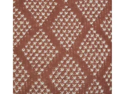 Plaid Oyace - Acryl En Wol - 130 X 170 Cm - Ivoor En Rood-OZAIA Clearance