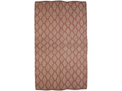 Plaid Oyace - Acryl En Wol - 130 X 170 Cm - Ivoor En Rood-OZAIA Clearance