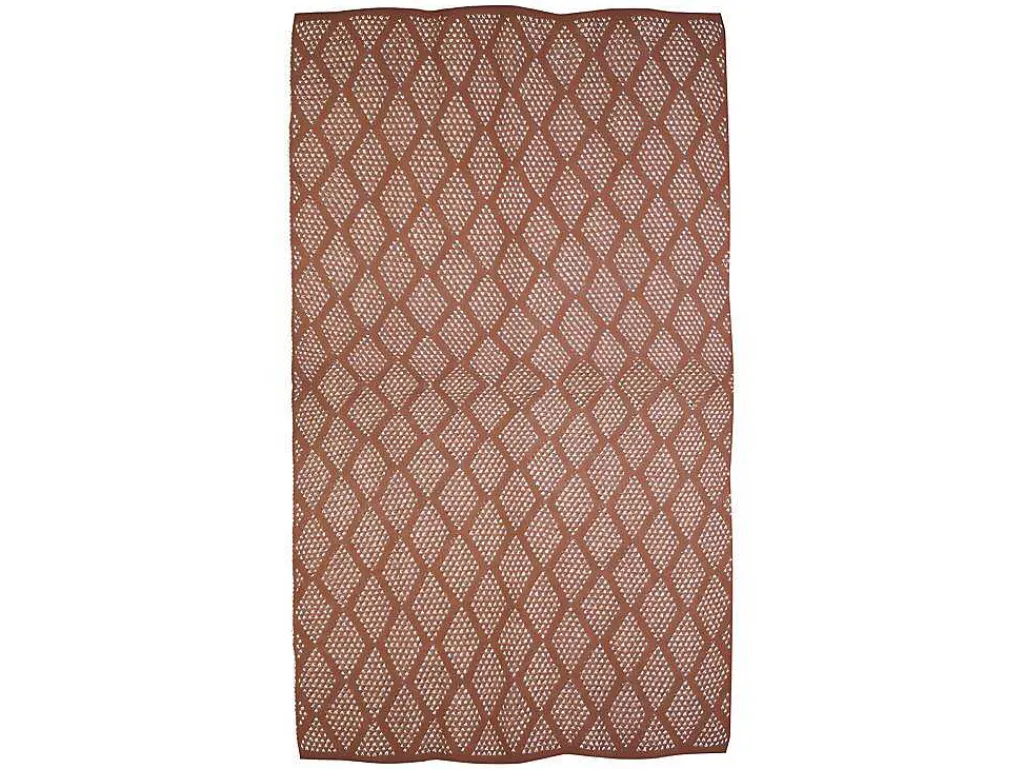 Plaid Oyace - Acryl En Wol - 130 X 170 Cm - Ivoor En Rood-OZAIA Clearance