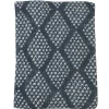Plaid Oyace - Acryl En Wol - 130 X 170 Cm - Ivoor En Blauw-OZAIA Clearance