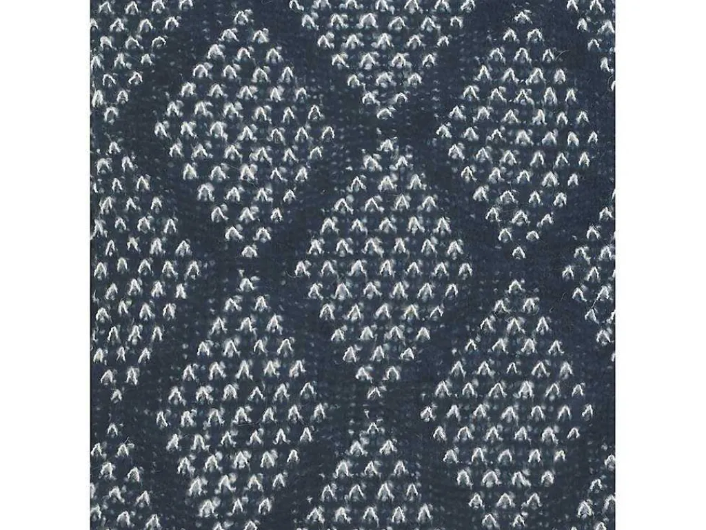 Plaid Oyace - Acryl En Wol - 130 X 170 Cm - Ivoor En Blauw-OZAIA Clearance