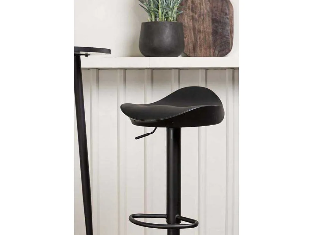 Plaza Barmeubelset Bartafel Zwart En 2 Adesto Barstoelen Zwart.-Vente-unique Hot