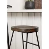 Plaza Barmeubelset Bartafel Zwart En 2 Ozark Barstoelen Naturel.-Vente-unique Sale