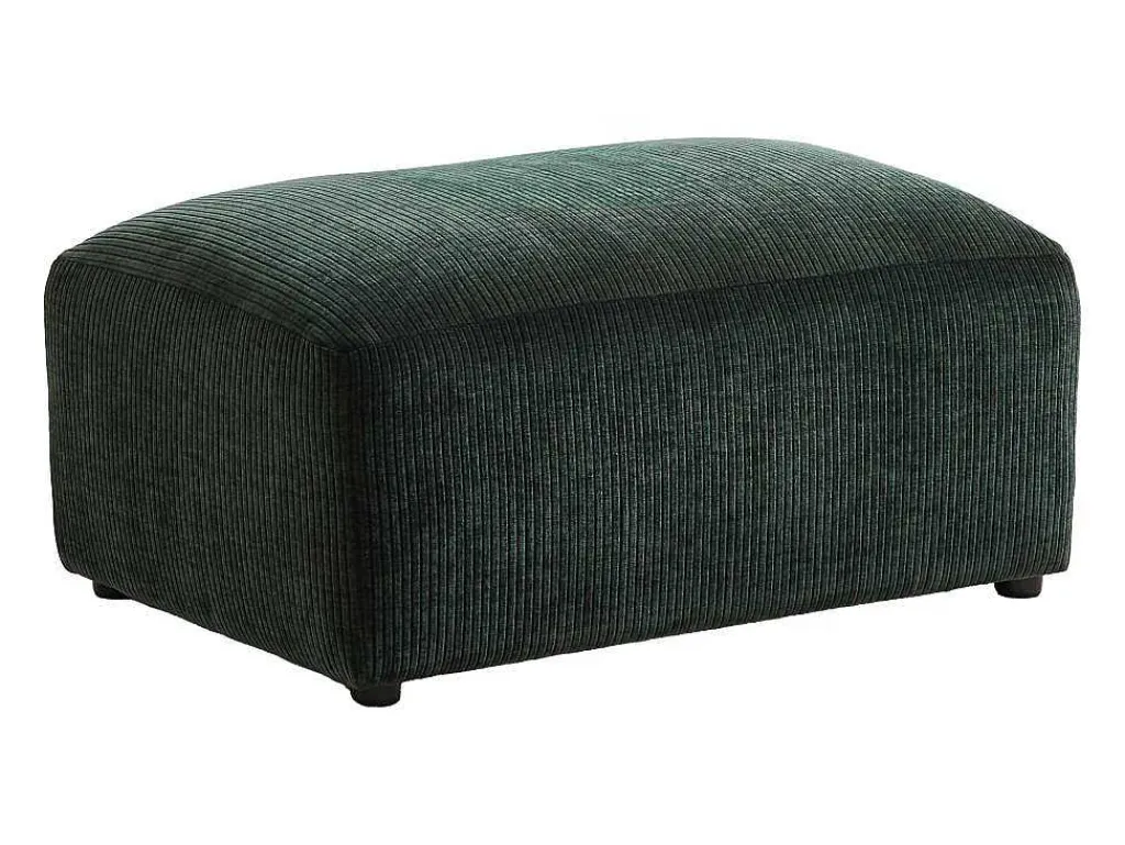 Poef Van Dennengroen Ribfluweel Tirono Van Maison Cephy-Maison Céphy Hot