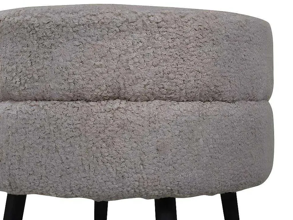 Pot Poef O40Cm Beige.-Venture Home