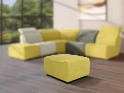 Pouf Voor Moduleerbare Comfortzitbank Symposion In Stof - Geel-Vente-unique Sale