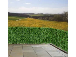 Privacyscherm Balkon N77 Ii Blad, 500X100Cm Licht Blad-Vente-unique Hot