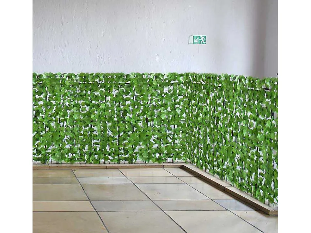 Privacyscherm Balkon N77 Ii Blad, 300X150Cm Licht Blad-Vente-unique