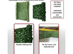 Privacyscherm Balkon N77 Ii Blad, 300X150Cm Licht Blad-Vente-unique