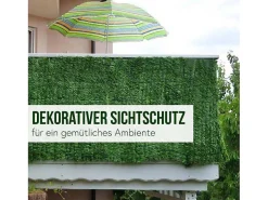 Privacyscherm Balkon N77 Ii Blad, 500X150Cm Donker Blad-Vente-unique Outlet