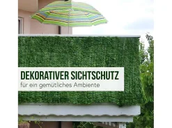 Privacyscherm Balkon N77 Ii Blad, 500X150Cm Donker Blad-Vente-unique Outlet
