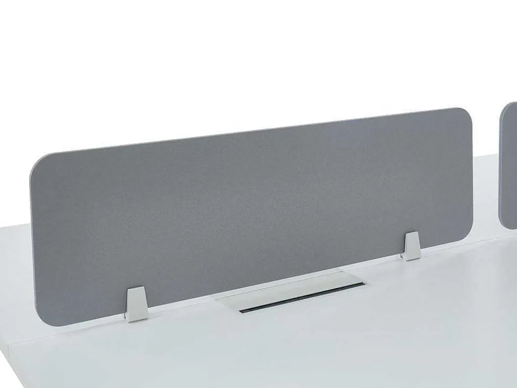 Professioneel Bureau Voor 1 Persoon - Wit - L160 Cm - Met Afscheiding - Downtown-Workēa Sale
