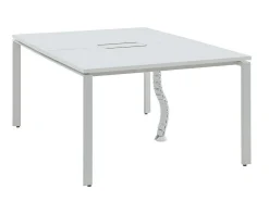 Professioneel Bureau Voor 2 Personen - Wit - L120 Cm - Downtown-Workēa Discount