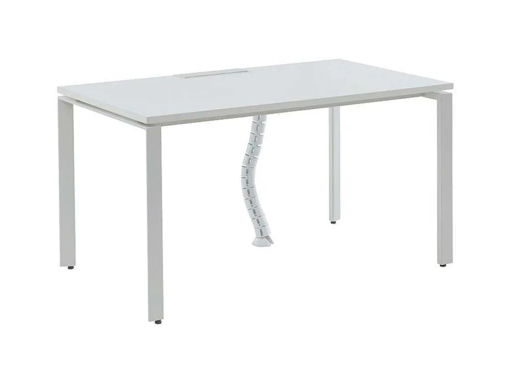 Professioneel Bureau Voor 1 Persoon - Wit - L140 Cm - Downtown-Workēa Outlet