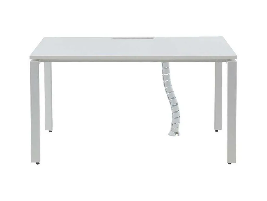 Professioneel Bureau Voor 1 Persoon - Wit - L140 Cm - Downtown-Workēa Outlet