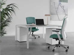 Professioneel Bureau Voor 2 Personen - Wit - L160 Cm - Downtown-Workēa Online