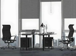 Professionele Bureaustoel - Stof - Zwart - Ladefense-Workēa Online