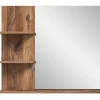 Ramon Spiegel Bad 80Cm 3 Planken Grijs,Eik Decor.-Vente-unique Clearance