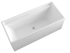 Rechthoekig Eilandbad - 280 L - 170 X 75 X 60 Cm - Wit - Acryl - Aspius-Shower & Design Online