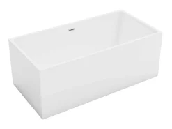 Rechthoekig Halfvrijstaand Bad - 248 L - 170 X 80 X 58 Cm - Wit - Acryl - Pikaia-Shower & Design