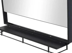 Rechthoekige Badkamerspiegel Met Opbergplankje - 60 X 80 Cm Erasmo-OZAIA Clearance