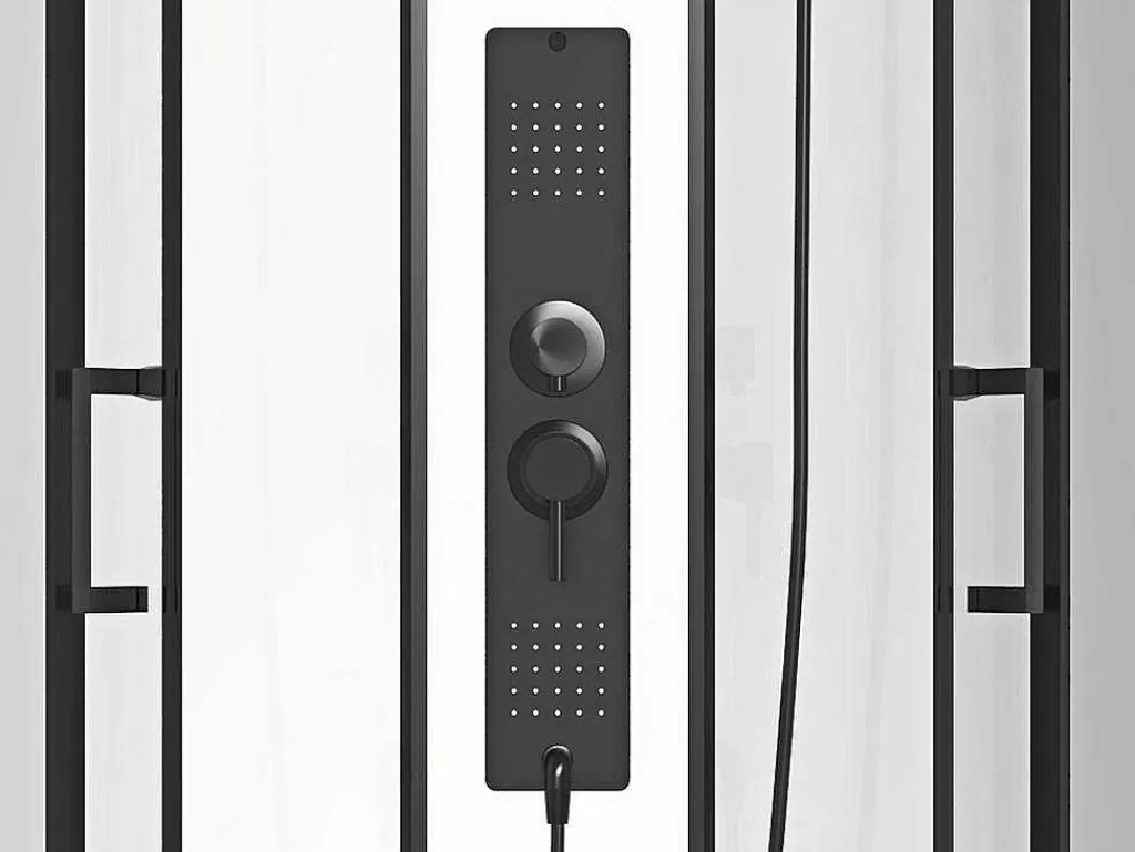 Rechthoekige Douchecabine Met Massagestralen Plaatsingsrichting Naar Keuze L120 X B80 X H215 Cm Sulipa-Shower & Design