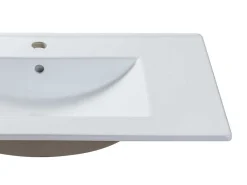 Rechthoekige Keramische Wastafel - Wit - 81 X 46,5 Cm - Motiac-Shower & Design New