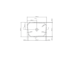 Rechthoekige Staande Wastafel Van Solid Surface - Wit - Tilicho-Shower & Design Outlet