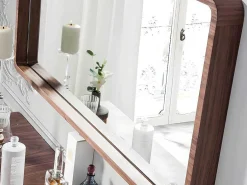 Rechthoekige Wandspiegel Notenhouten Lijst 3035-Angel Cerda Outlet