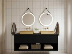 Rechthoekige Wastafel Om Te Plaatsen - Geborsteld Goudkleurig - L50 X B35,2 Cm - Demarquy-Shower & Design Online