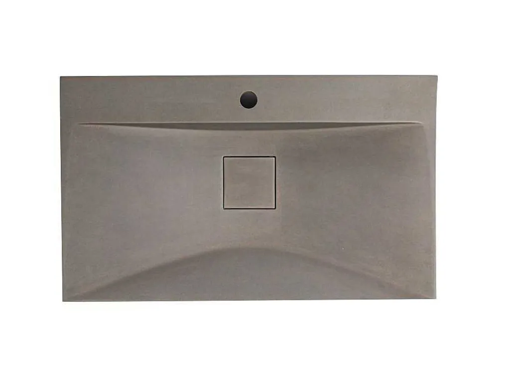 Rechthoekige Wastafel Om Te Plaatsen Van Beton - L80 X B48 Cm - Serov-Shower & Design Sale