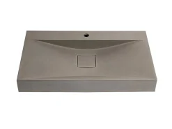 Rechthoekige Wastafel Om Te Plaatsen Van Beton - L80 X B48 Cm - Serov-Shower & Design Sale