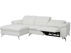 Relax Hoekbank Elektrisch Van Buffelleer Lismore - Wit - Hoek Links-Vente-unique Best