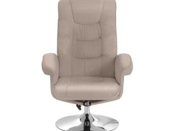 Relaxfauteuil + Kruk Cappucino-Loft24 Hot