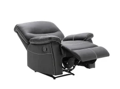 Relaxfauteuil Canby - Kunstleer - Zwart-Vente-unique Clearance