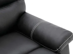 Relaxfauteuil Canby - Kunstleer - Zwart-Vente-unique Clearance