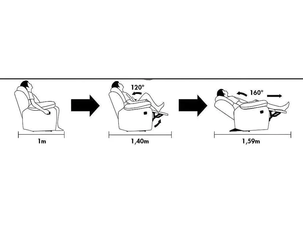 Relaxfauteuil Evasion Van Leer - Bruin-Vente-unique New