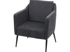 Relaxfauteuil Mcw-H93A, Stof/Textiel Donkergrijs-Vente-unique