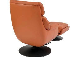 Relaxfauteuil Met Kruk Mcw-K99, Bruin-Vente-unique Clearance